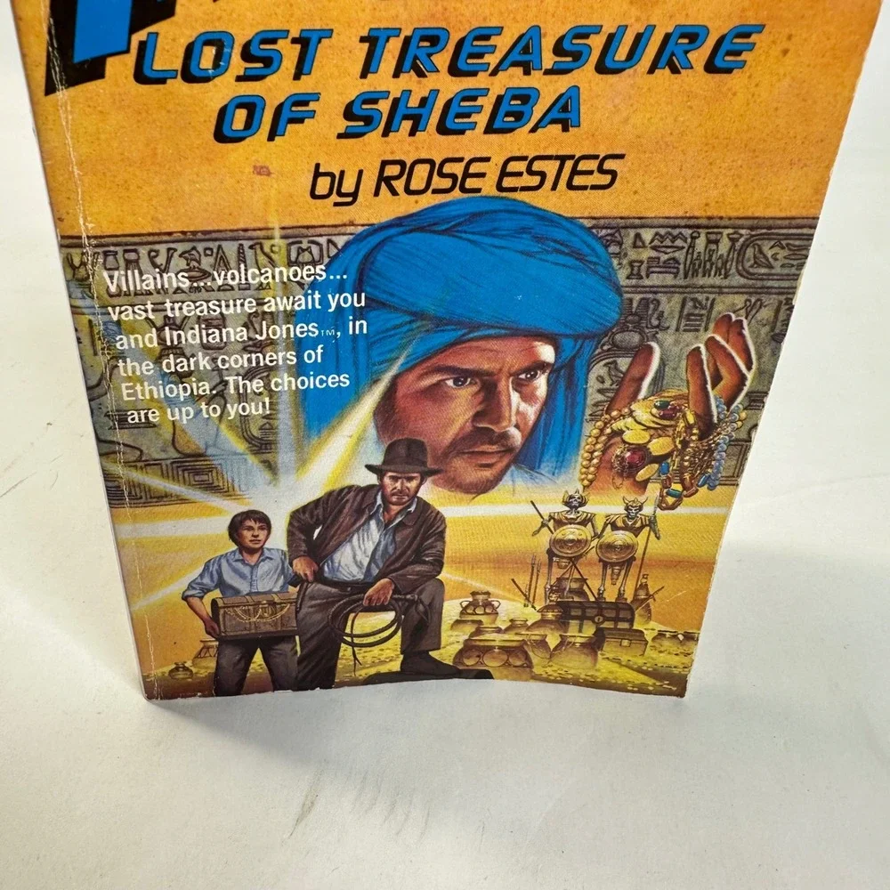 Indiana Jones Lost Treasure of Sheba #2 Find Your Fate Adventure Book Rose Estes